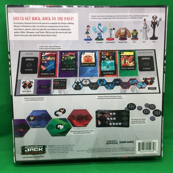 Adult Swim Samurai Jack Back to the Past Board Game SEALED - Picture 2 of 6